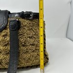 Brighton Leather Trim Raffia Double Strap Shoulder Bag Photo 12