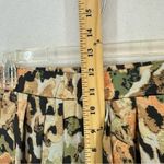 Floral Wide Leg High Waisted Pants Womens Small Yellow Black Photo 4