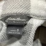 Eddie Bauer  Women's Fleece Button Front Shirt Gray Buffalo Plaid Size S Small Photo 4