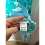 Jude Connally Light Blue Oversized Button Down Collared Cotton Floral Shirt XS Photo 4