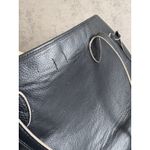 LODIS Black Pebble Leather Women’s Tote Shoulder Bag Carryall Photo 10