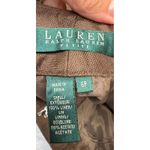 Lauren Ralph Lauren Women's Lined Brown Linen Wide Leg Dress Pants Size 6P Photo 2