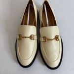 Lisa Vicky Women's Loafers Size 9M Horsebit‎ Hardware Slip On Ivory Beige Tan Photo 1