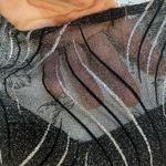 Cardalite Women’s sheer panel‎ maxi dress, shimmer, flowy sleeveless, vintage Black Size undefined Photo 2