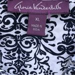 Gloria Vanderbilt  Damask Print Cassidy Button Down Size X Large Photo 5