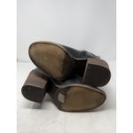 Lucky Brand  Black Leather Buckle Side Zip Knee High Heeled Boots Women's 7.5M Photo 7