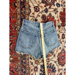 Moussy Vintage Denim Cutoff Shorts Frayed Hem High Rise Light Wash Size 0 Blue Photo 7