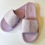 Michael Kors Women's Secure Straps Slide Sandal Sz 9 Purple Photo 0