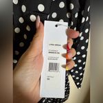 Ronny Kobo Lyric Mini Dress Long Sleeves Black White Polka‎ Dot Size XS NEW Photo 5