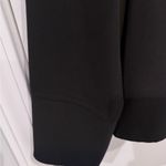 Reba  Black Blazer Gold Turn-Lock Peplum Hem Quiet Luxury Money Classic Workwear Photo 3