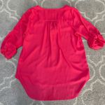 My Michelle  Pink Relaxed Blouse with Zipper Pocket Detail- S Photo 6