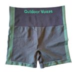 Outdoor Voices NWT  4" Logo
Seamless Shorts Small Green Biker
Active Stretch Photo 2