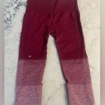 Lululemon  Women's Seamlessly Street Crop Heathered Leggings Size 4 Burgundy $68 Photo 4