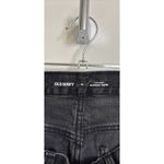 Old Navy  Jeans Womens 8 Black High-Rise Slouchy Taper Distressed Raw Hem Photo 2