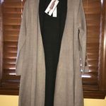 NWT $368 MaxSport Beige/Black Long Sleeve Cardigan S Brown Photo 0