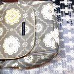 Petunia Pickle Bottom diaper bag Gray and Cream with Vintage Medallion Pattern Photo 9