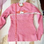 3.1 Phillip Lim Sweetheart Ribbed Knit Top Bubblegum Size Small Photo 7