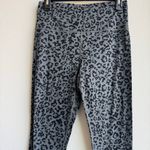 Athleta  Elation High Rise Tight Leggings Gray Black Leopard Size Medium TALL Photo 1