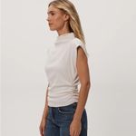 Michael Stars Amara Power Shoulder Tee Size Small Photo 1