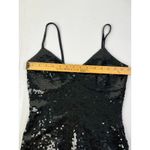 Saks 5th Avenue Saks Fifth Ave Glam Black Silk Sequin Camisole Top Spaghetti Strap Party Evening Photo 1