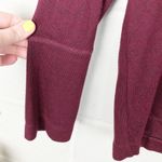 Rails  Leigh Port Maroon Velvet Lace Up Long Sleeve Top Relaxed Fit Size Small Photo 6