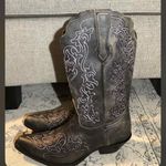 Dingo Flirty N' Fun Embroidered Cowboy Boots Mid Calf Mid Heel Photo 4