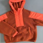 Free People Movement Lead The Pack Neon Coral Combo Pullover Fleece Jacket Photo 7