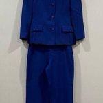 Versace Gianni  Royal Blue Pant Suit Set EU 38 Vintage VTG Photo 0