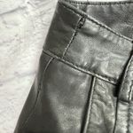 Lot 78 Italian Leather cuffed biker shorts alt style rock Black Size 29 Photo 4