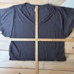 Free People  We the Free EUC Women's My Boyfriend's Tee Short Sleeve Gray M Photo 5