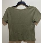 SO  ~ Short Sleeve V-Neck ~ Size Medium ~ Waffle Style Material Photo 2