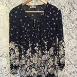 Billabong Long Sleeve Black/Cream Dress Size Small Photo 0