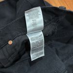 NWT MOTHER Women's The Spinner Zip Sneak Wide Leg Jeans In Magic Black Size 27 Photo 14