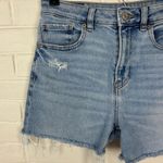 American Eagle Light Wash Mom Jean Shorts Size 2 Long Photo 3