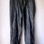 Princess Polly Encore Black Faux Leather High Rise Straight Leg Pants 6 Photo 10