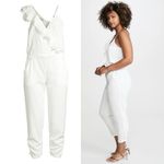 Parker NWT Addison Revolve Asymmetrical Jumpsuit in White, New w/Tag Retail $278 Photo 1