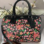 Coach Posey Cluster Floral Print Coated Canvas Mini Bennett Satchel Photo 0