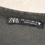 ZARA Size Small Grey Distressed Angel Squad Flying Short Sleeve T-shirt Photo 2