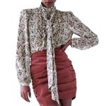 ZARA NWT  Corduroy Draped Ruched Mini Skirt in Dark Mauve Photo 10