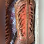 Lucchese Soft leather Brown Orange Woman’s Western Boots Size 7 1/2 Retails $800 Photo 15