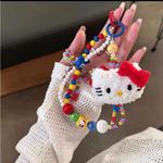 Hello Kitty Sanrio  Colorful Beaded Bag Charm Bag Chain Accessory Photo 2