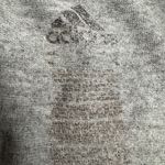 Adidas  Women's Heather Grey V-Neck T-Shirt Gym Bag Graphic Print Casual Photo 2