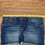 Lucky Brand The Abbey Blue Jean Shorts with Embroidery Hem Details Size 10 / 30 Photo 4