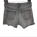 Madewell Grey Denim Wash Jean Shorts Mid Rise Sz 25 Cut Off Raw Hem Photo 1