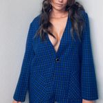 Cape Cod sportwear Vtg. Cape Cod Sportswear | Womens Royal Blue 90's Plaid Blazer O224 Photo 2