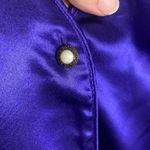 Victoria's Secret Vintage Victoria Secret M/L Nightgown Purple Pearl Button Down Sheer Sleeves Photo 5