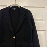 J.Crew  Camille Shrunken Sweater-Blazer Black Knit Womens Size Small Photo 2