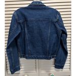 No Boundaries  Dark Wash Denim Jacket Size M Pockets Button Up Collar Studs Photo 2