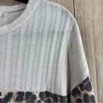 Vine & Love  Textured Knit Leopard Tie Dye Shirt Photo 2