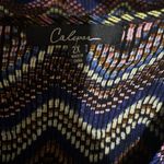 Calessa Tunic Top Womens 2X Multicolor Chevron Print Accordion Stretch Blouse Photo 6